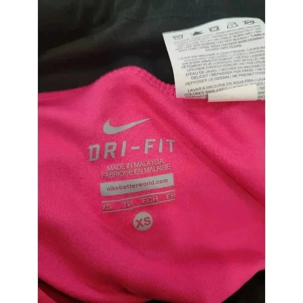 Nike Women's Running Shorts XS Black Pink Activewear #2‎